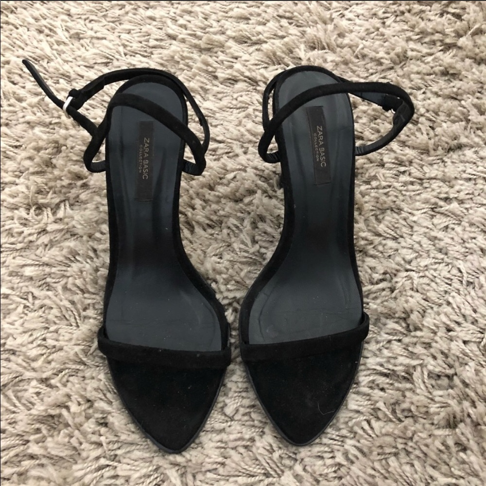 Black Zara Heel Sandals